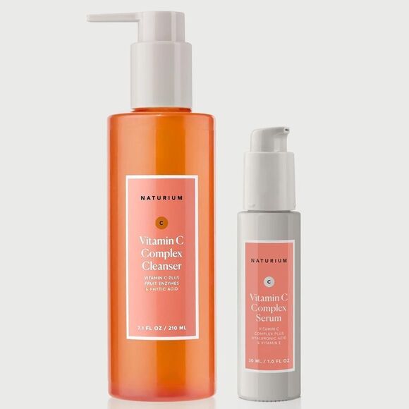 Naturium Vitamin C Complex Serum & Cleanser New FullSz - Picture 1 of 10